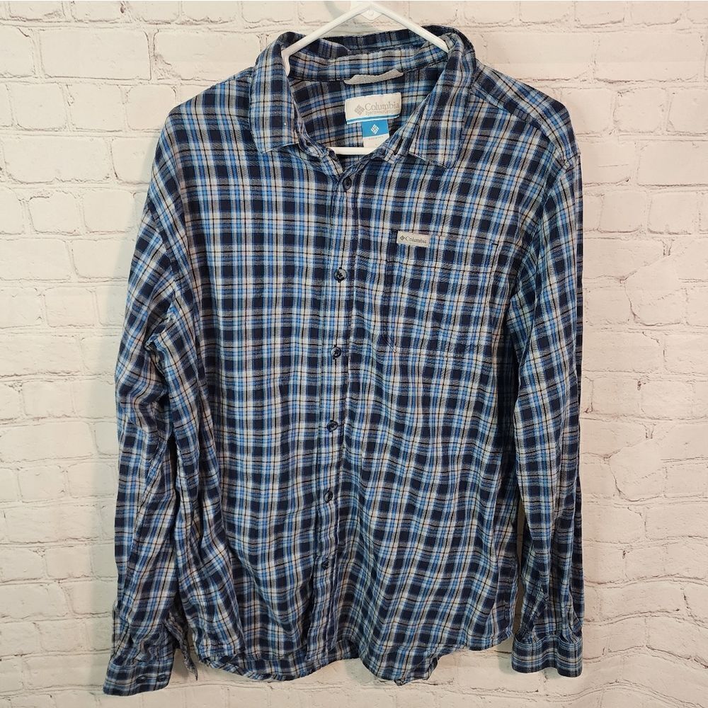 Men's Columbia longsleeve button-down shirt, size Large